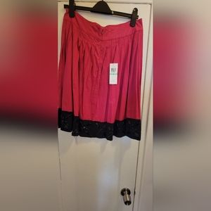 Black and pink skirt